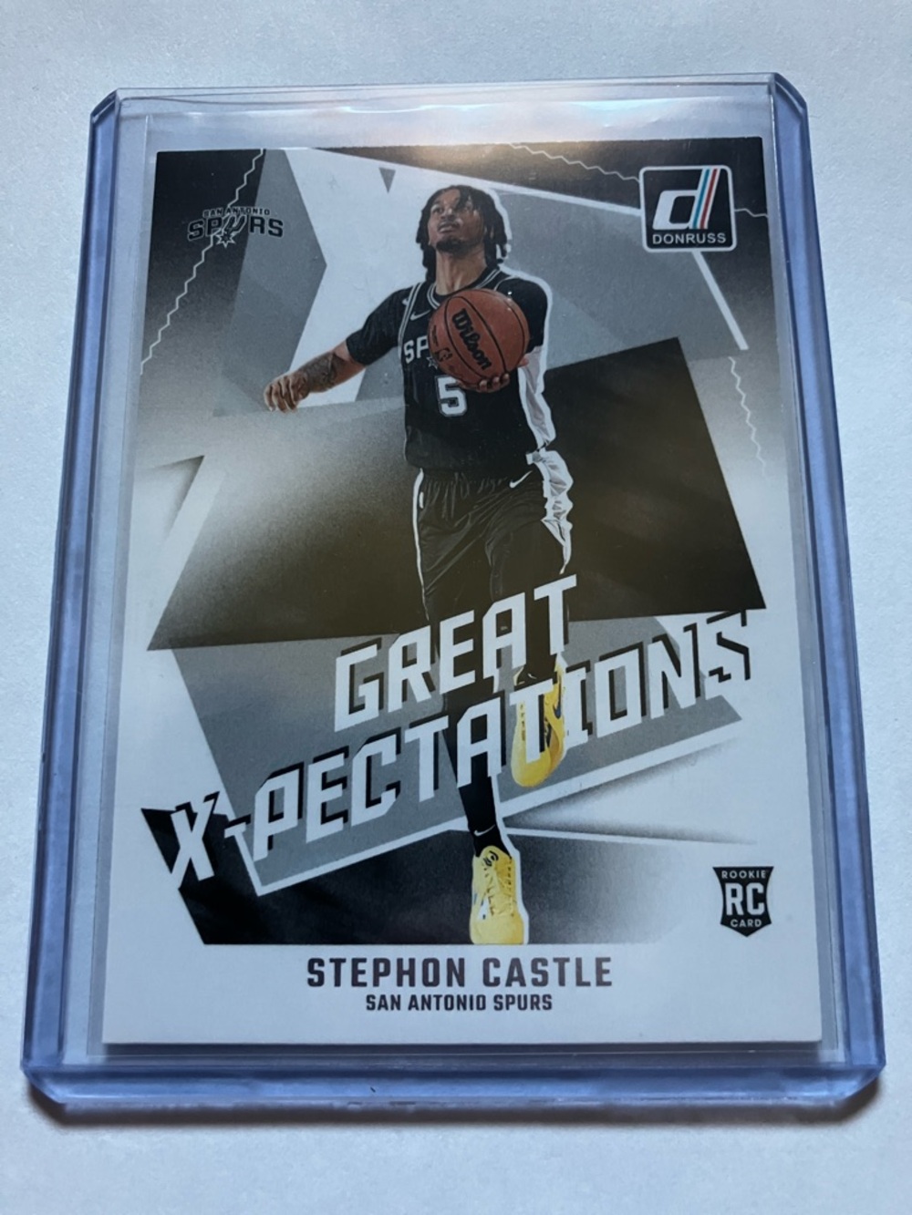 Panini San Antonio Spurs Black Silver Basketball Card